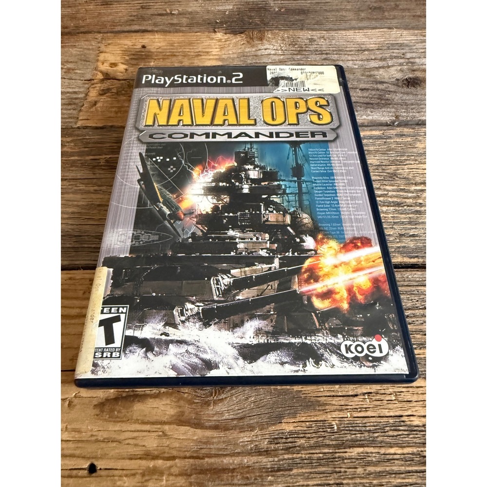 Y2K 2004 Koei‎ Naval Ops Commander PlayStation 2 PS2 Tactical Combat Game CIB